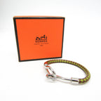 Hermès Jumbo · Braided Leather Bangle