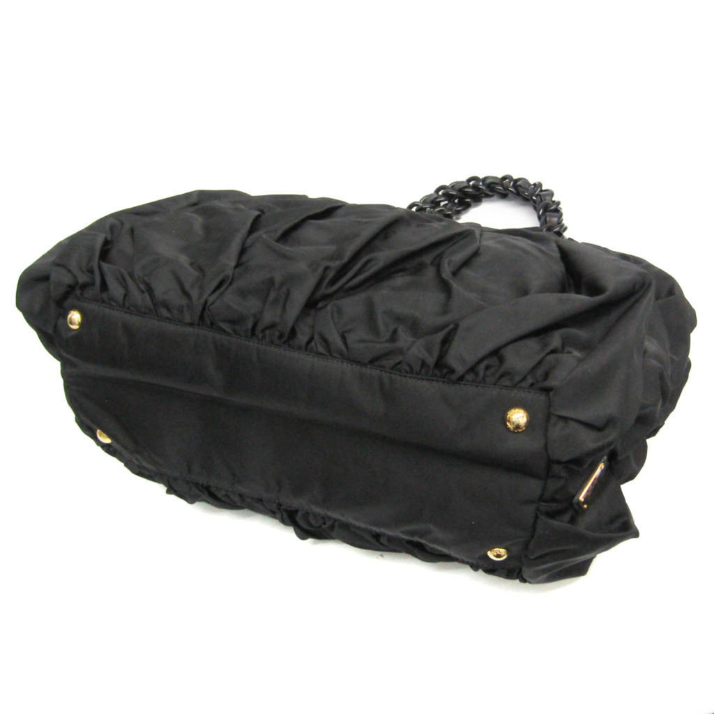 Prada Ruffled Chain · Nylon Tote