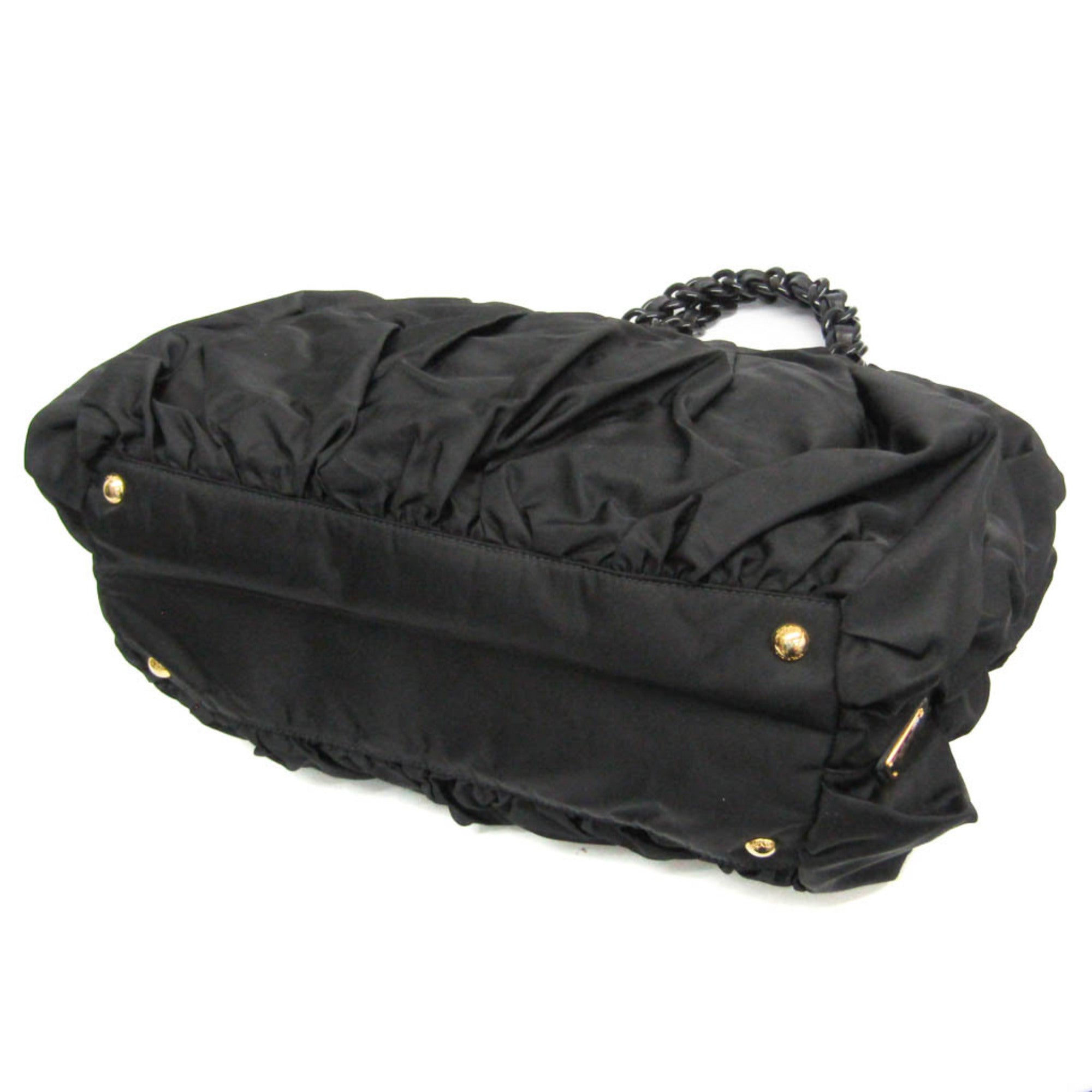 Prada Ruffled Chain · Nylon Tote