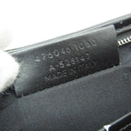 Balenciaga Logo Print Leather Clutch