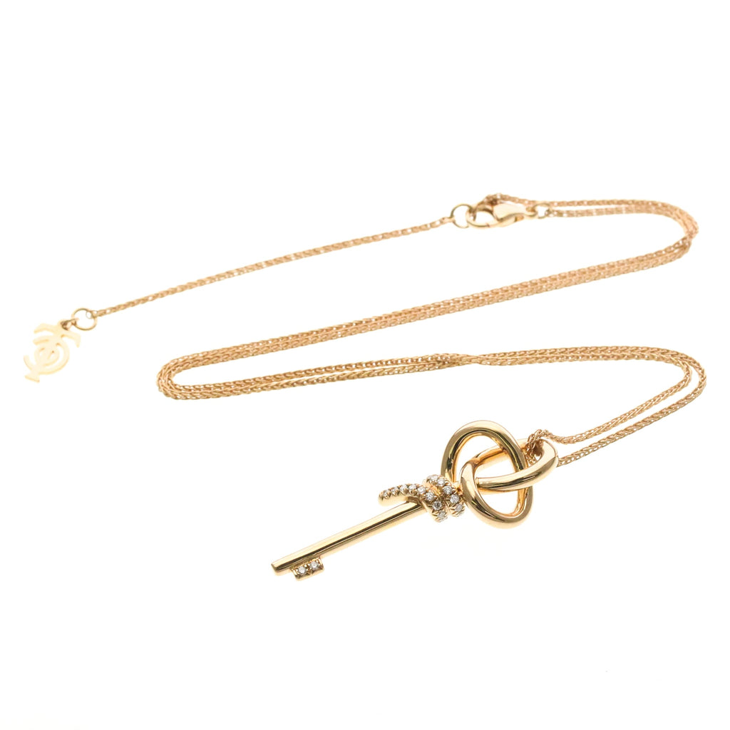 Tiffany Knot Key · 18K White Gold · Diamond