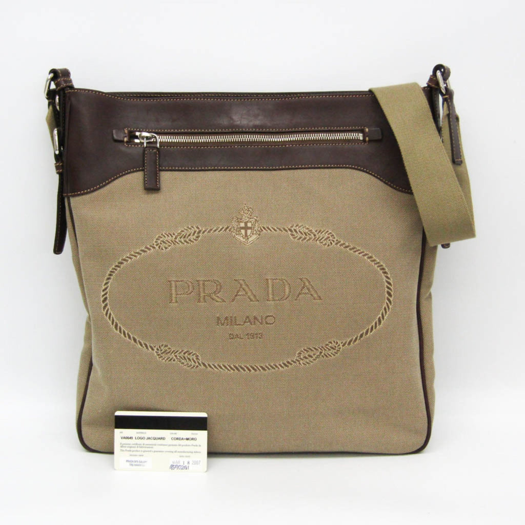 Prada Jacquard Shoulder Bag