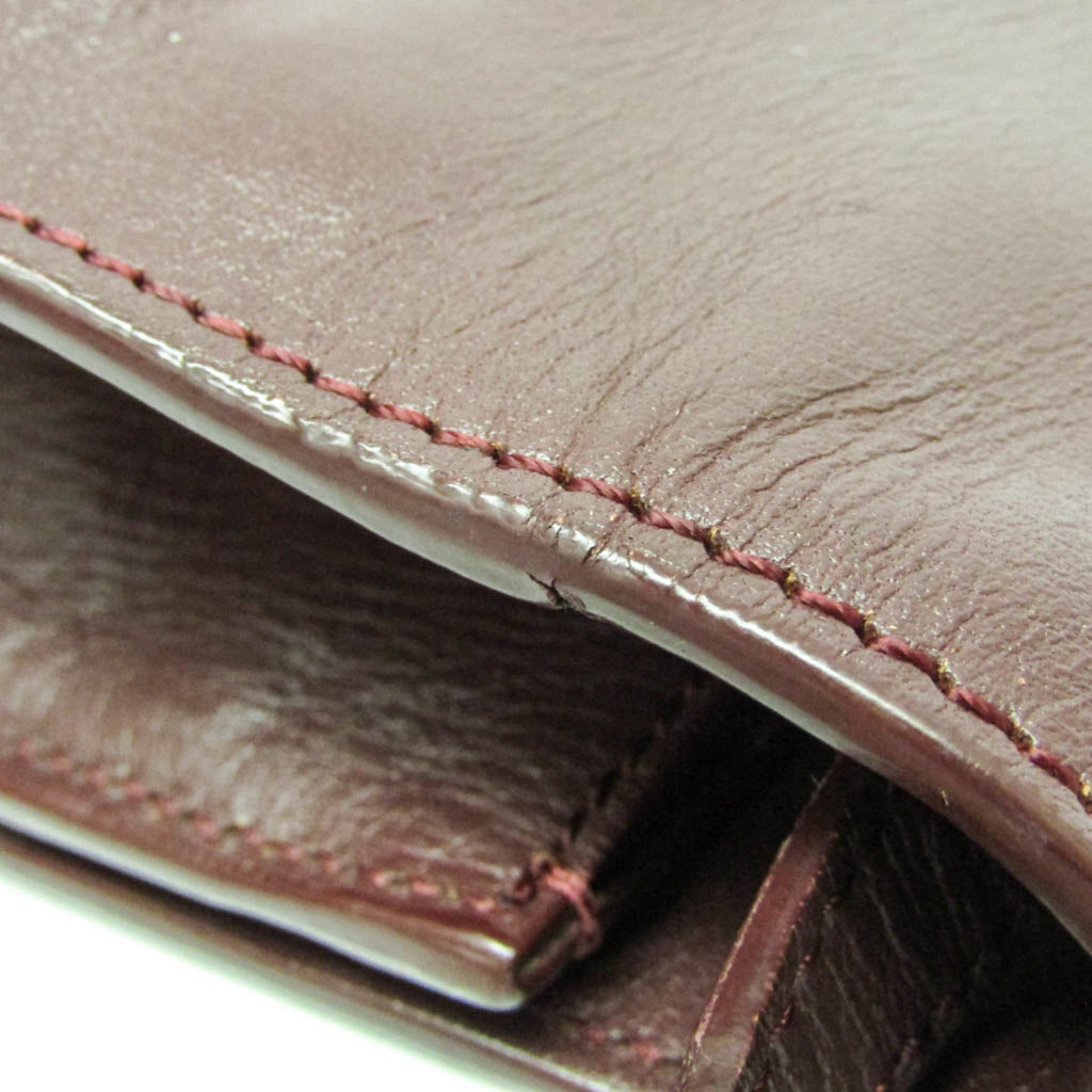 Balenciaga · Leather Shoulder Bag · Bordeaux