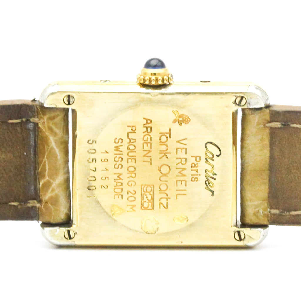 Cartier Must Tank · Vermeil · Quartz