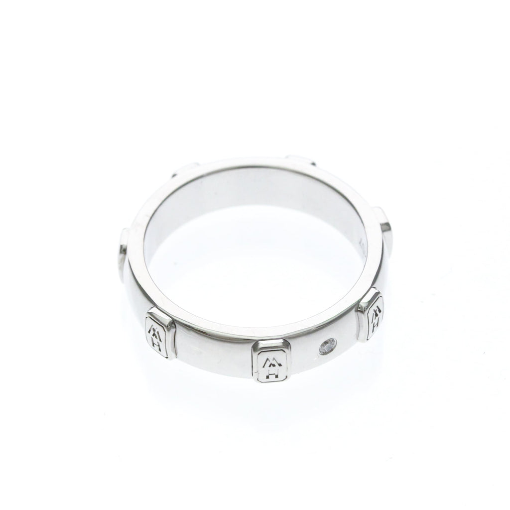 Harry Winston HW Logo · Diamond · 18K White Gold