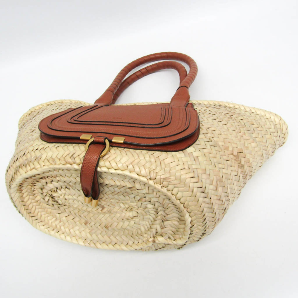 Chloé Marcie Basket · Raffia & Leather