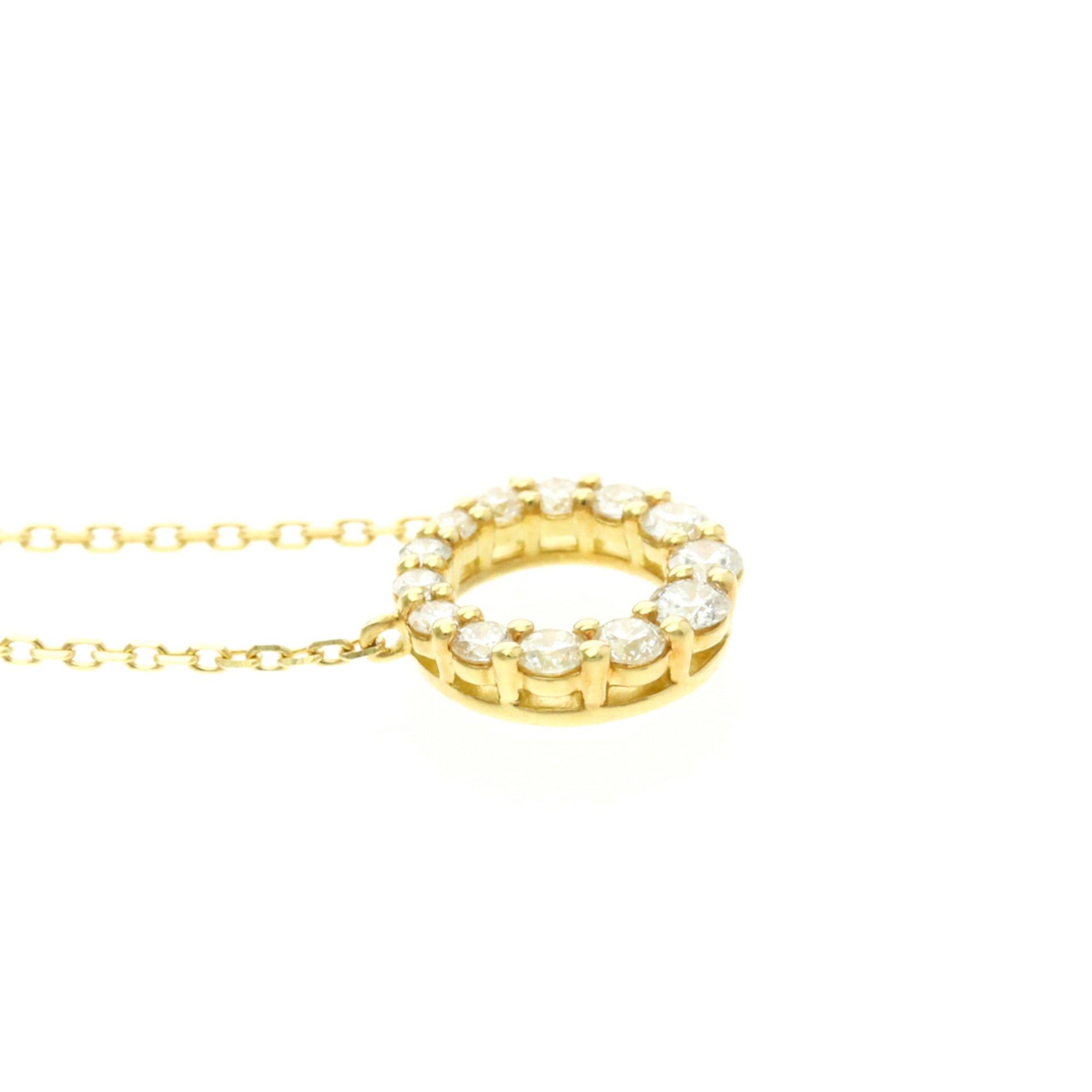 4°C Circle Diamond · 18K Yellow Gold