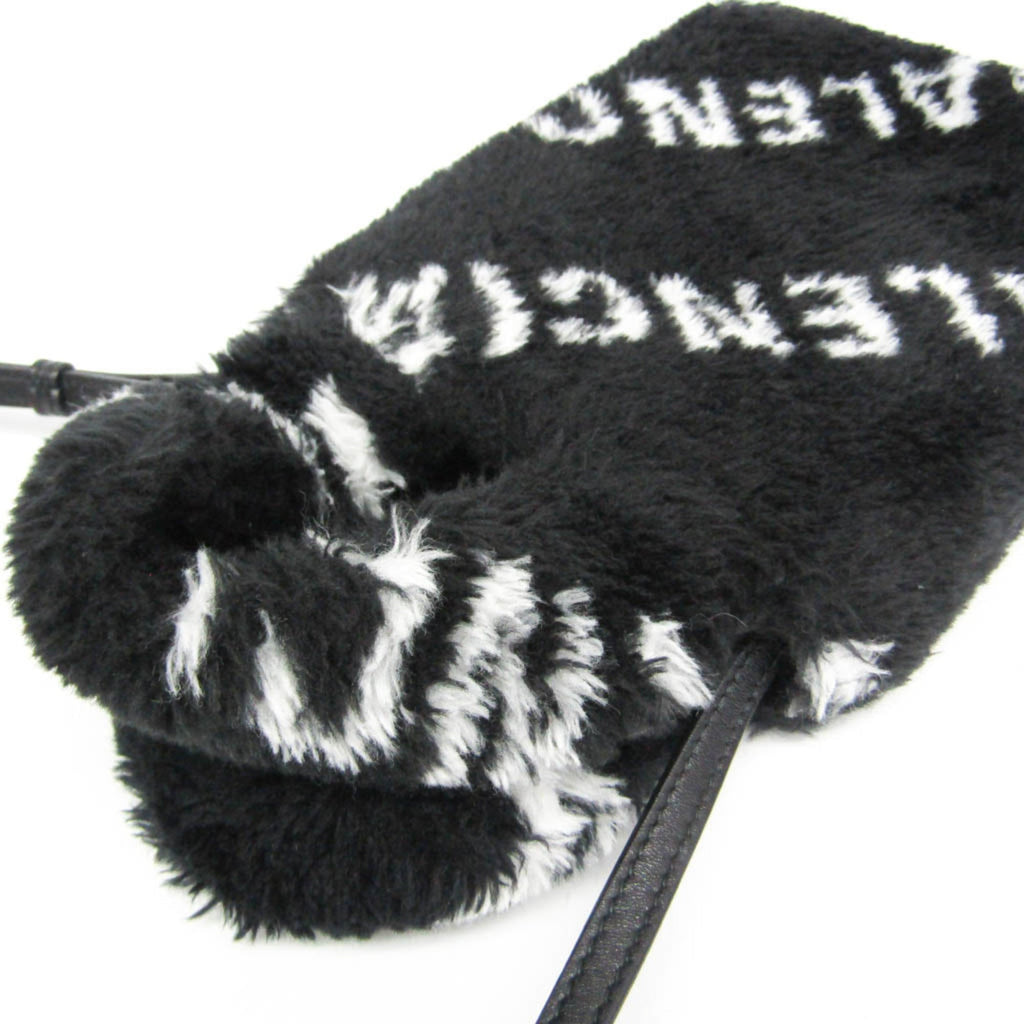 Balenciaga Everyday Phone Holder · Faux Fur