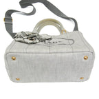 Prada Canapa · Denim · Flower Corsage