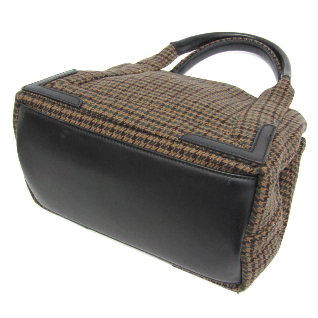 Balenciaga Navy Cabas S · Wool & Leather