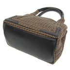 Balenciaga Navy Cabas S · Wool & Leather