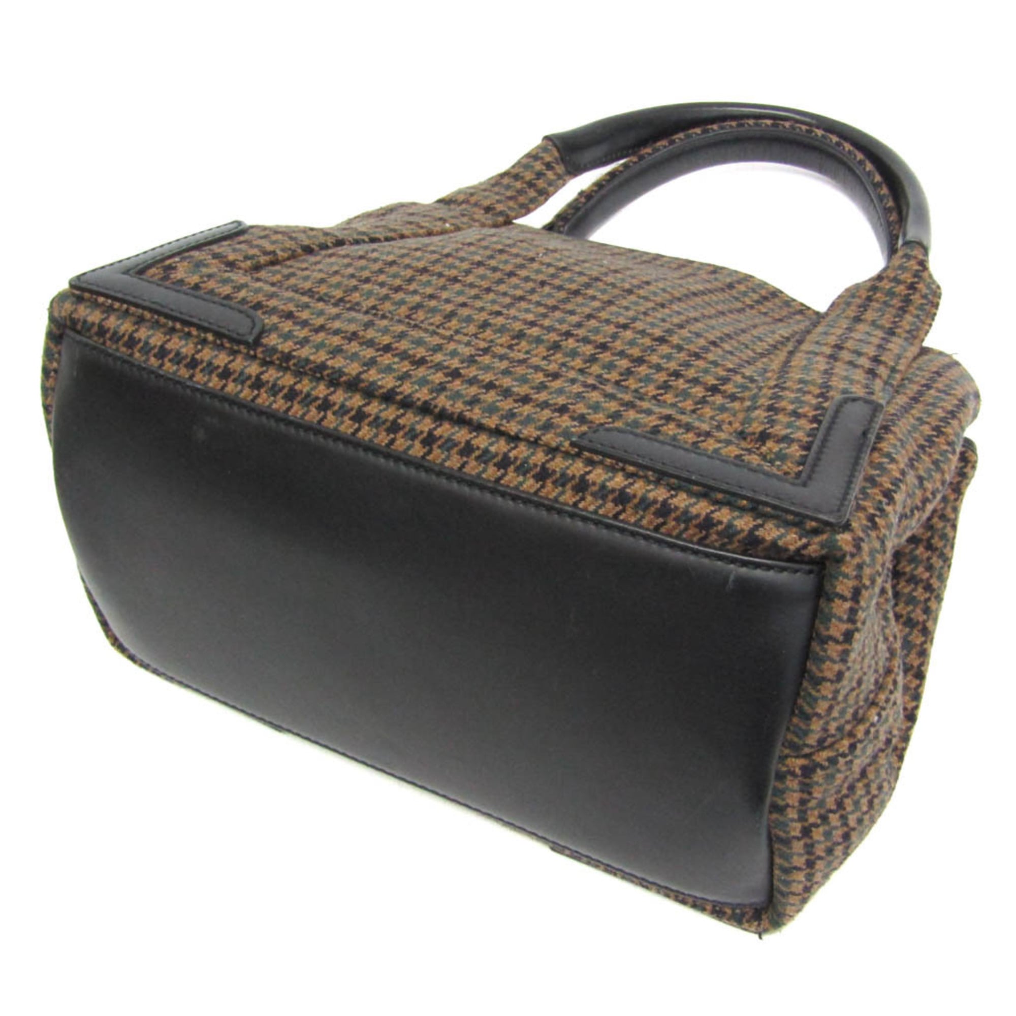Balenciaga Navy Cabas S · Wool & Leather