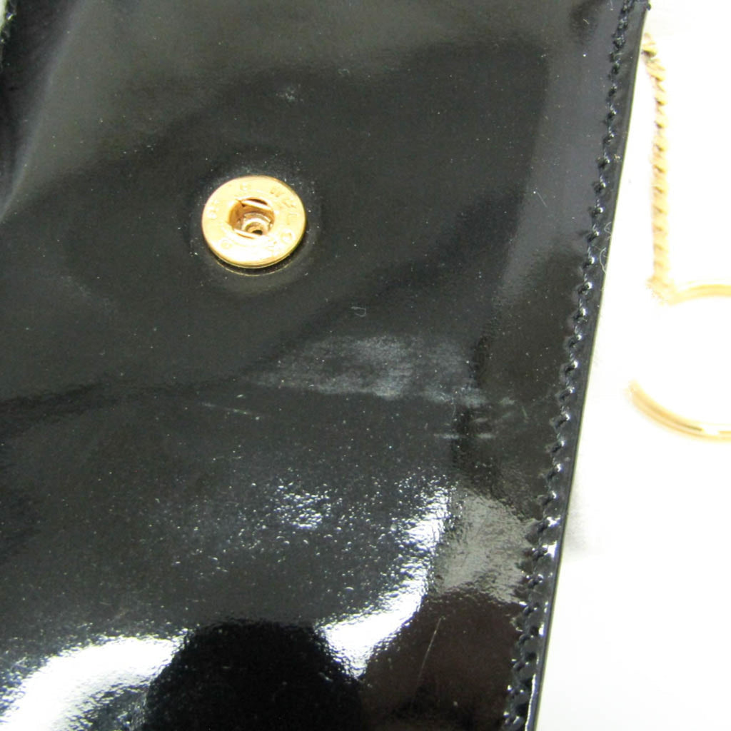 Chanel Mini Pouch · Enamel Leather · Keyring