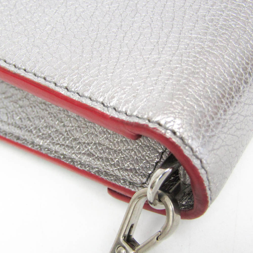 Miu Miu Madras Love · Leather Clutch