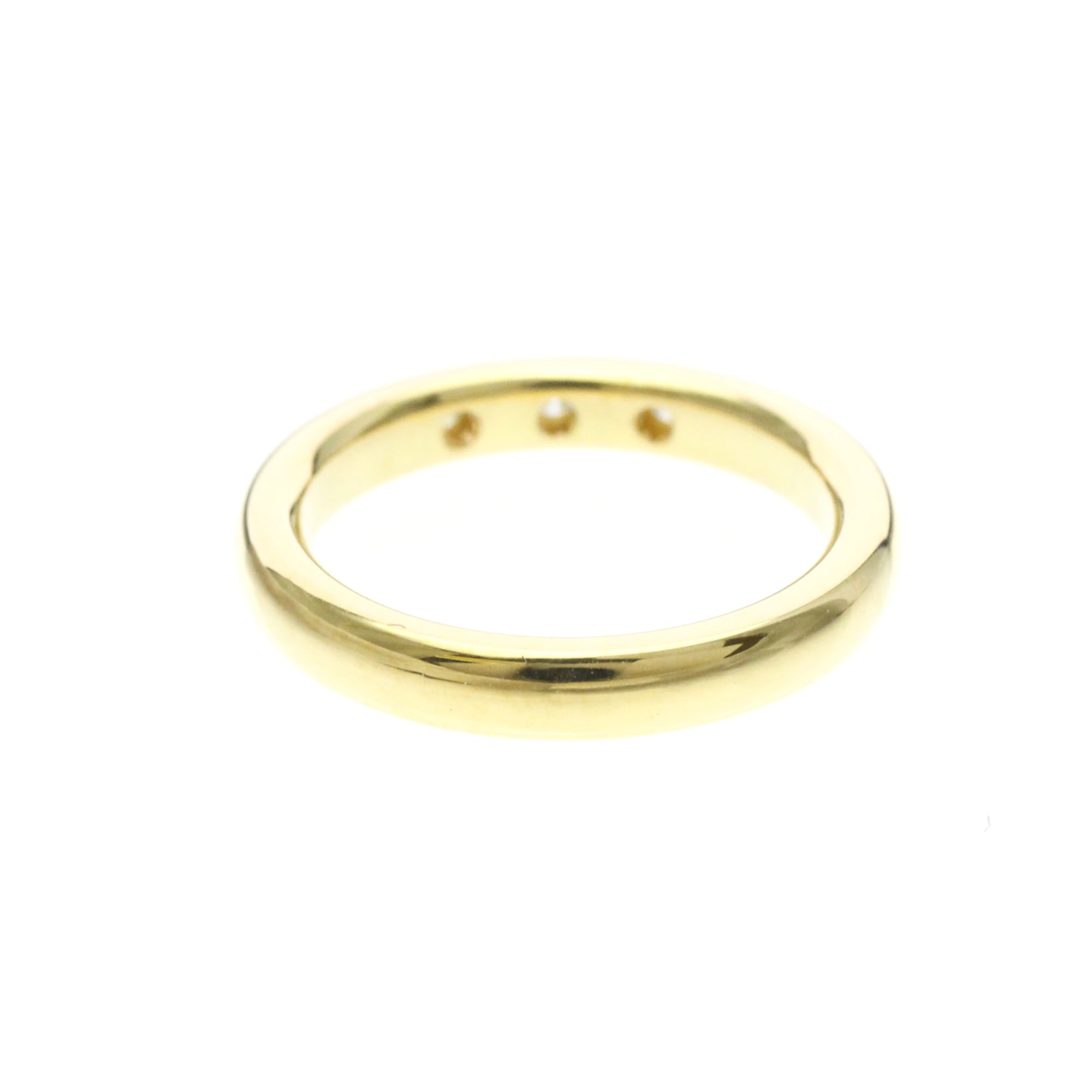 Tiffany Stacking Band · 3 Diamond · 18K Yellow