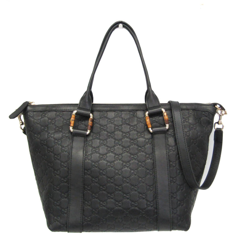 Gucci Guccissima · Bamboo · Leather Tote