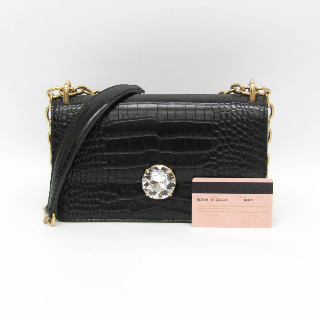 Miu Miu · Embossed Leather Chain Bag