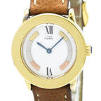 Cartier Must Ronde · Gold Plated · Quartz