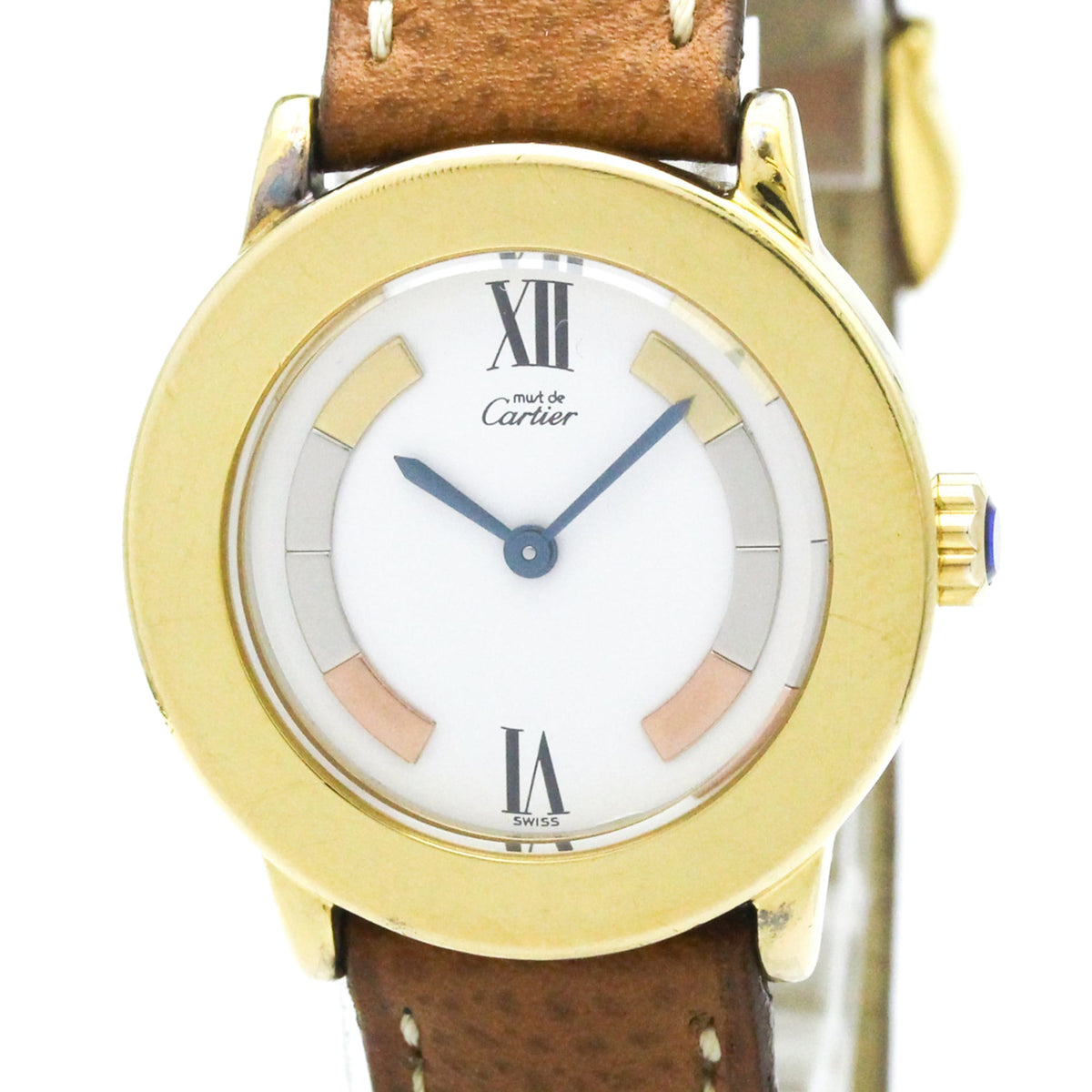 Cartier Must Ronde · Gold Plated · Quartz