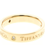 Tiffany Flat Band · Three Diamonds · Rose Gold