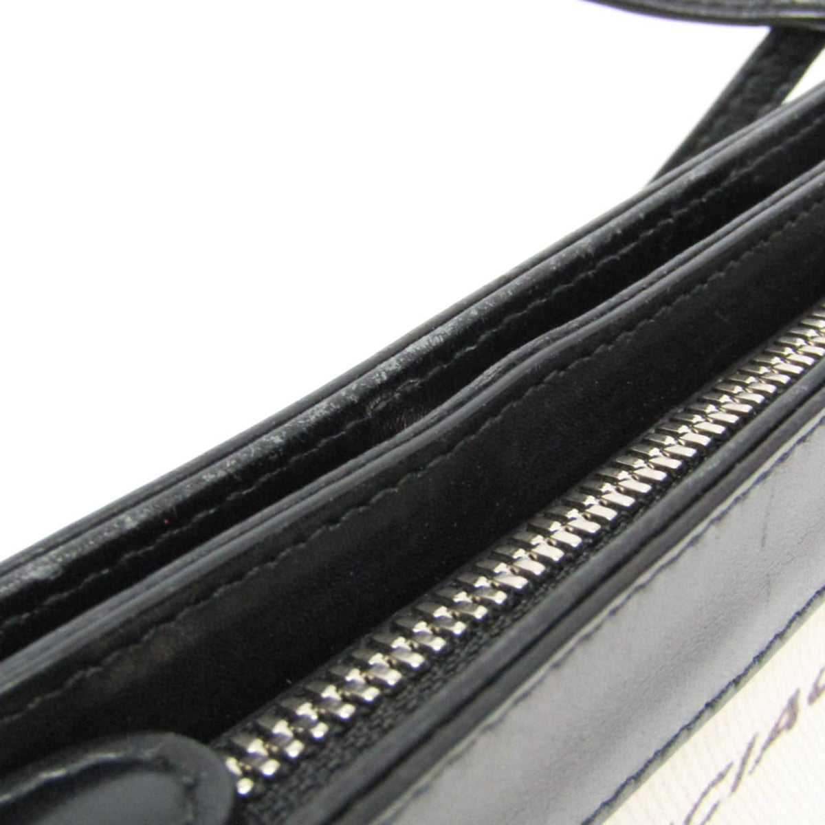 Balenciaga Navy Pochette · Canvas & Leather