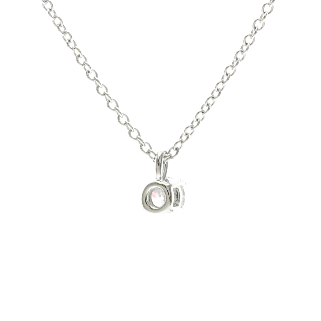 Tiffany Solitaire Diamond · Platinum Necklace