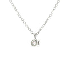Tiffany Solitaire Diamond · Platinum Necklace