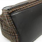 Balenciaga Navy Cabas S · Wool & Leather