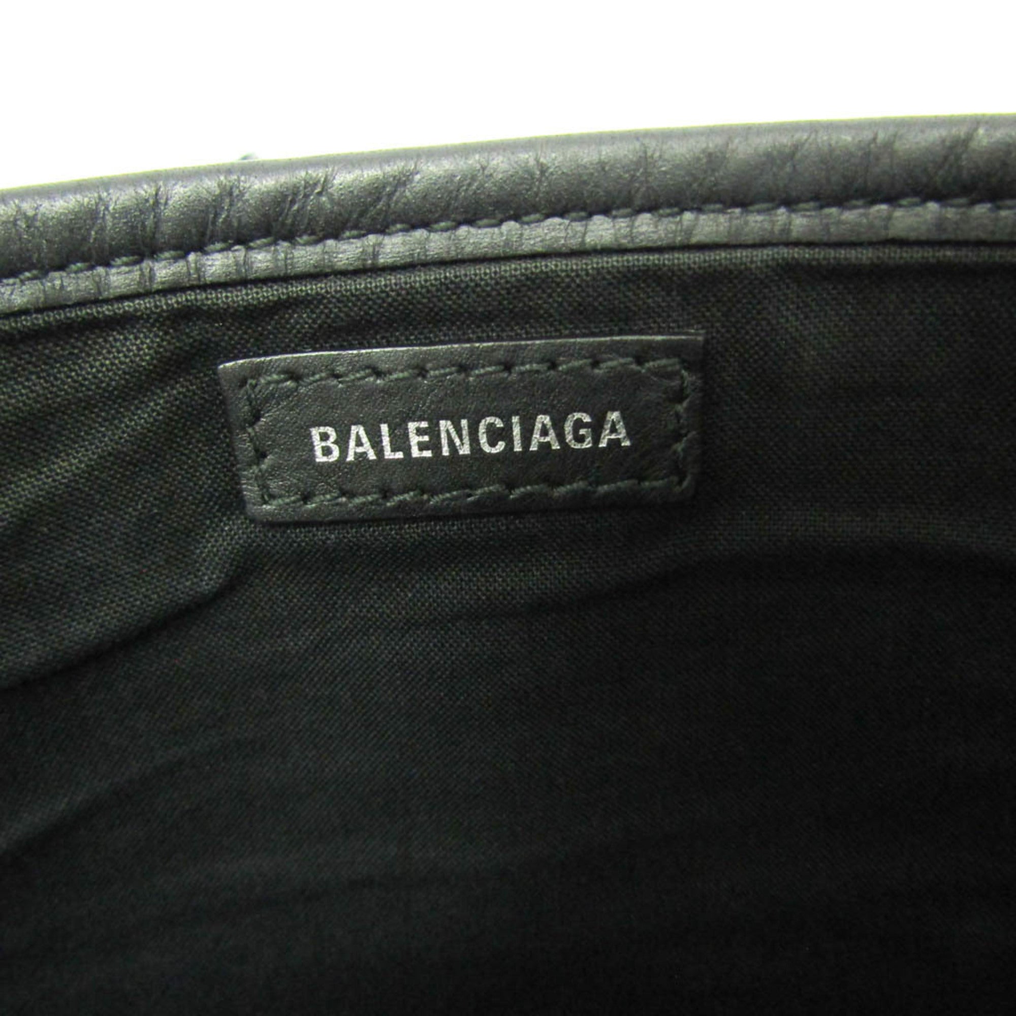 Balenciaga Navy Cabas XS · Canvas & Leather