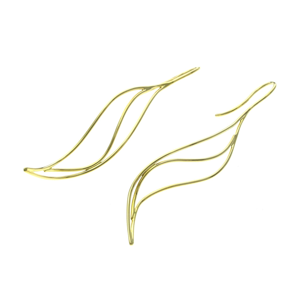 Tiffany Wave · 18K Yellow Gold · Earrings