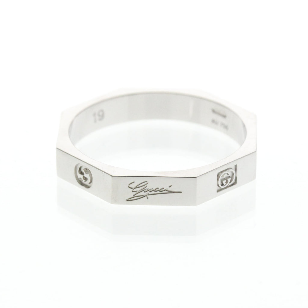 Gucci Octagonal Ring · 18K White Gold