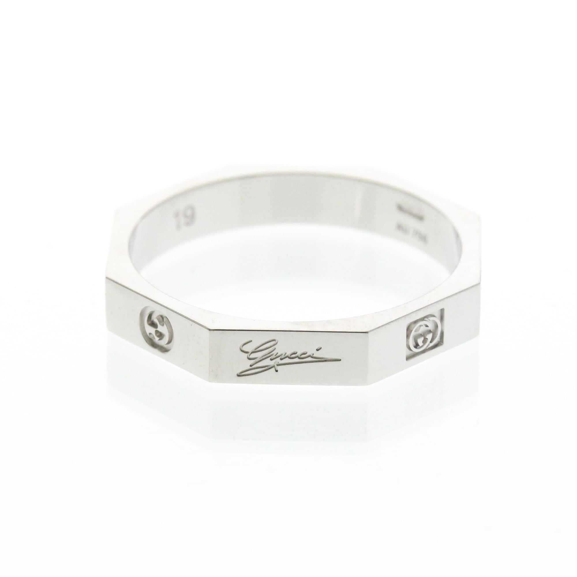 Gucci Octagonal Ring · 18K White Gold