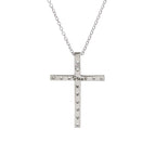 Star Jewelry Diamond Cross · 18K White Gold