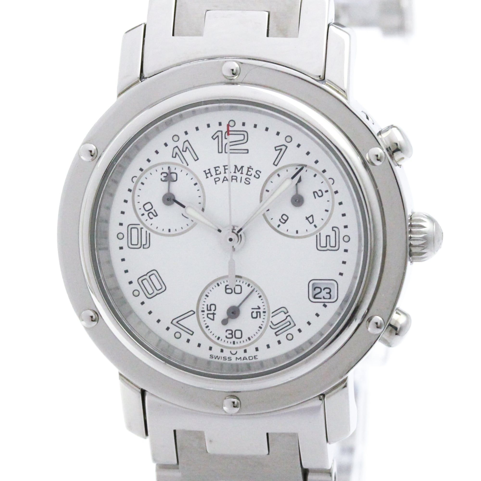 Hermes Clipper Chronograph · Steel