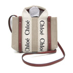 Chloé Woody Mini · Canvas & Leather