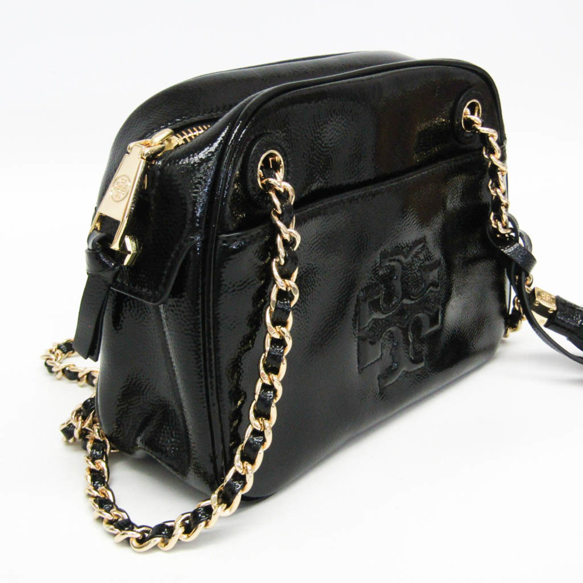 Tory Burch · Chain Shoulder · Enamel Leather