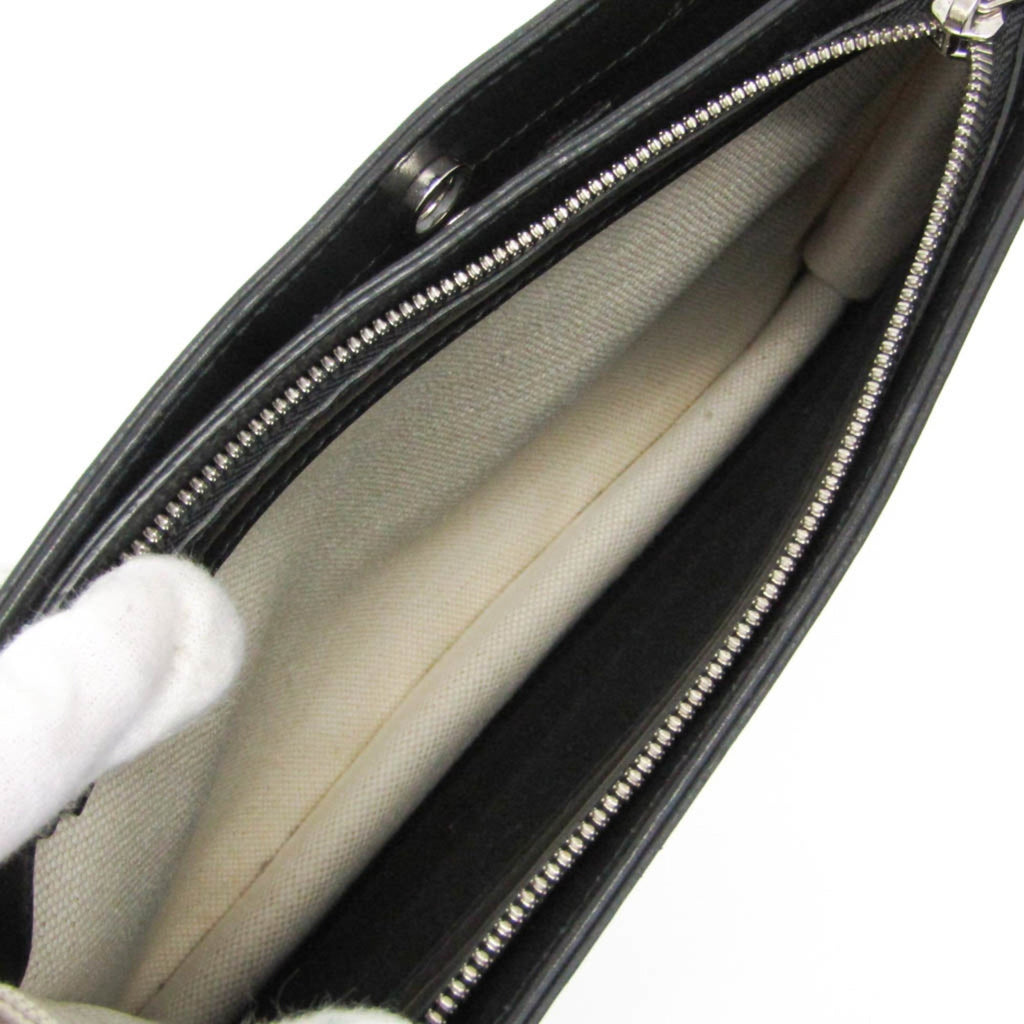 Balenciaga Navy Pochette · Canvas & Leather