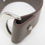 Hermès Pavane · Étoupe Leather Bangle