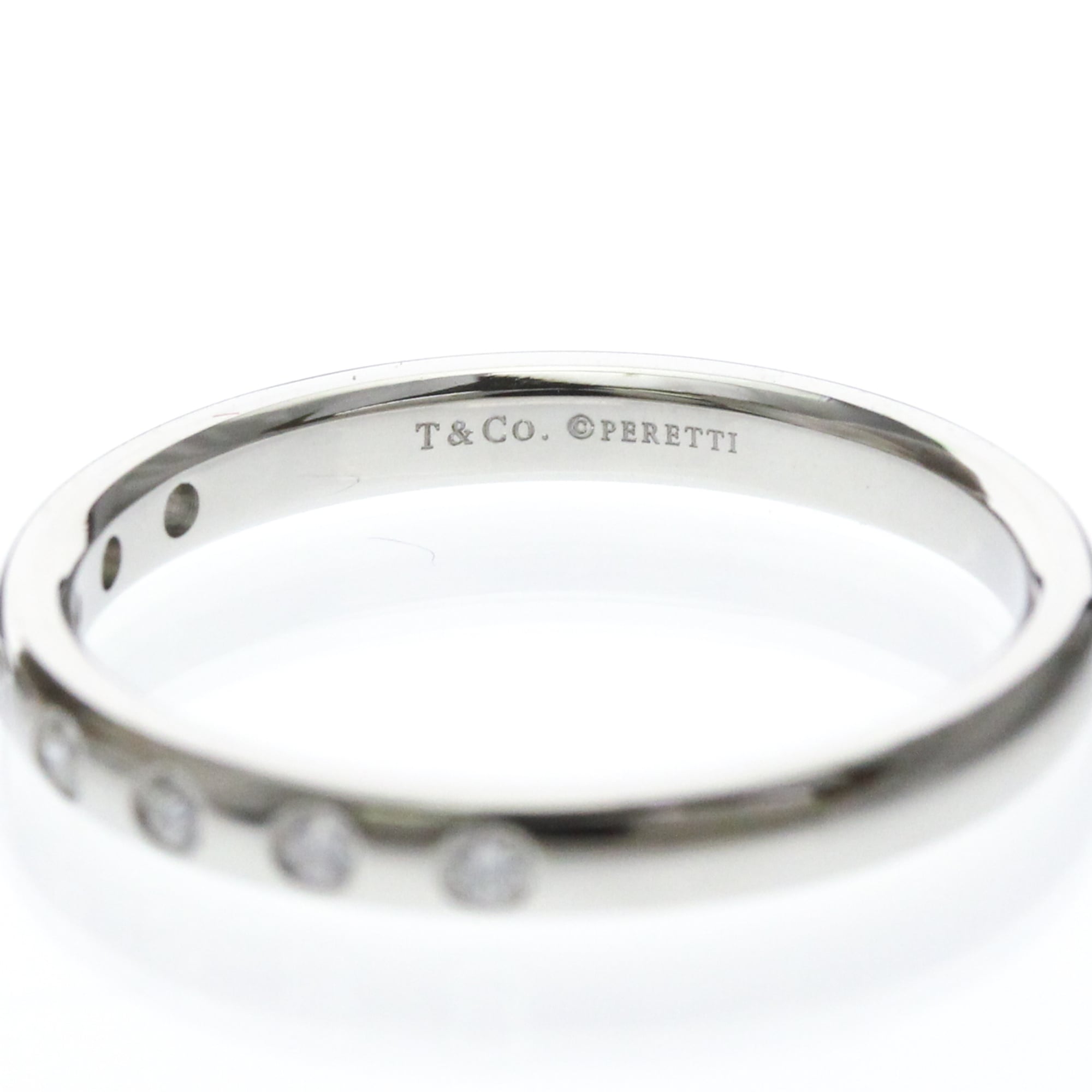 Tiffany Stacking Band · 8 Diamonds · Platinum