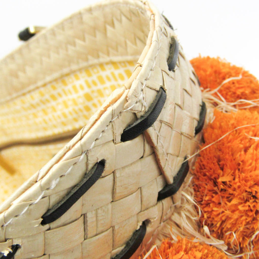Tory Burch Pom Pom Beach Basket · Straw