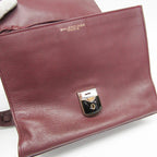 Balenciaga · Leather Shoulder Bag · Bordeaux