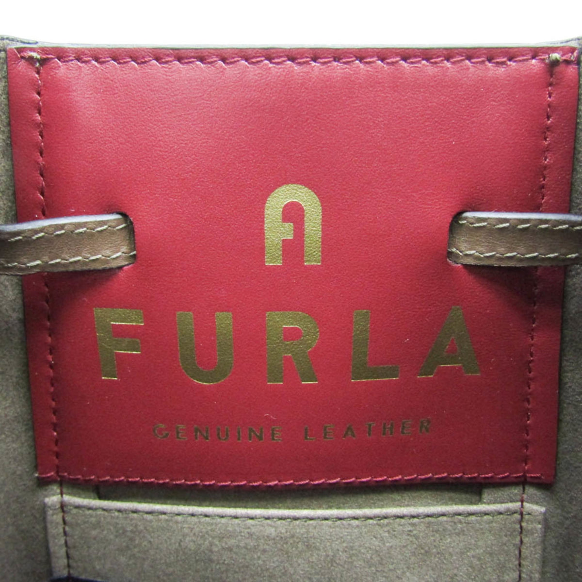 Furla Miastella Mini Bucket · Suede Bordeaux