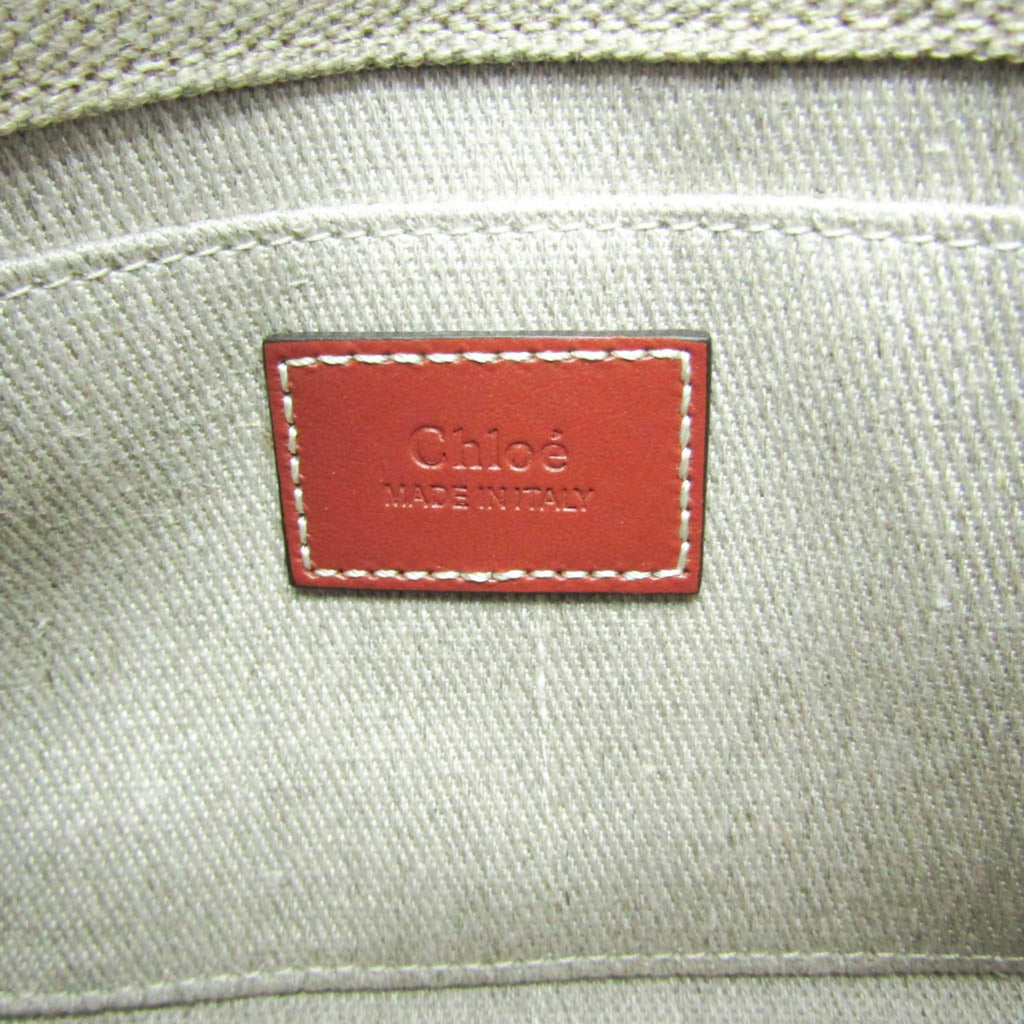 Chloé Woody Mini · Linen & Leather