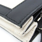 Balenciaga Navy Pochette · Canvas & Leather
