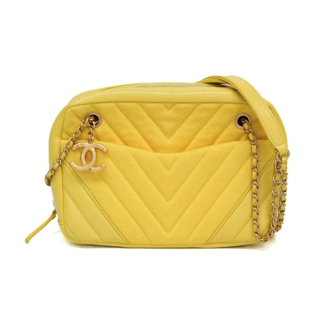 Chanel Chevron V-Stitch · Lamb Leather