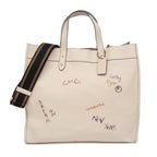 Coach Field Tote 40 · Embroidered Leather