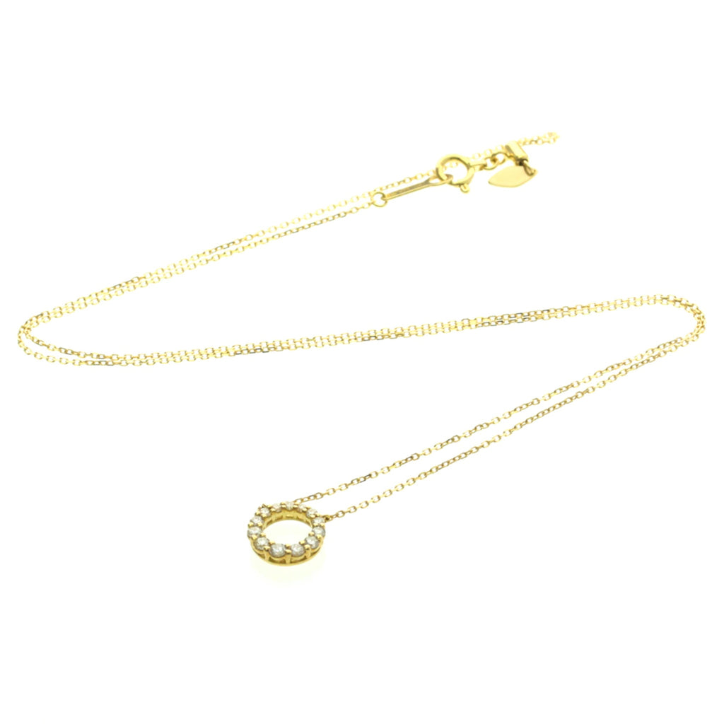 4°C Circle Diamond · 18K Yellow Gold