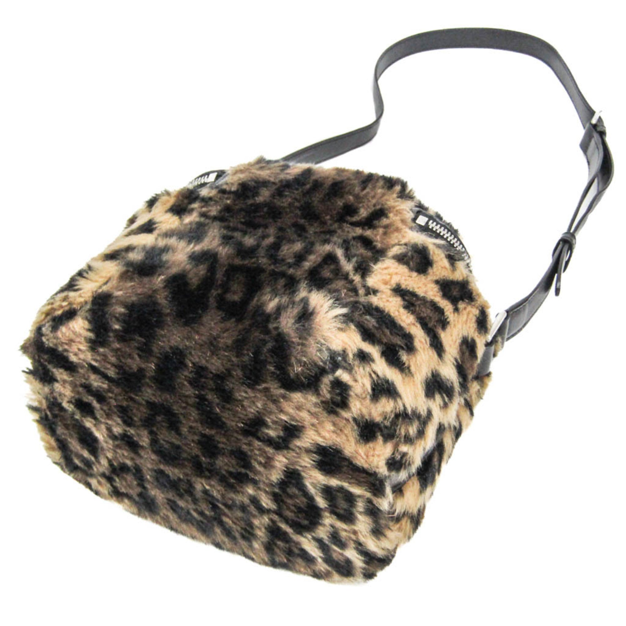 Celine Fluffy Box · Leopard Faux Fur