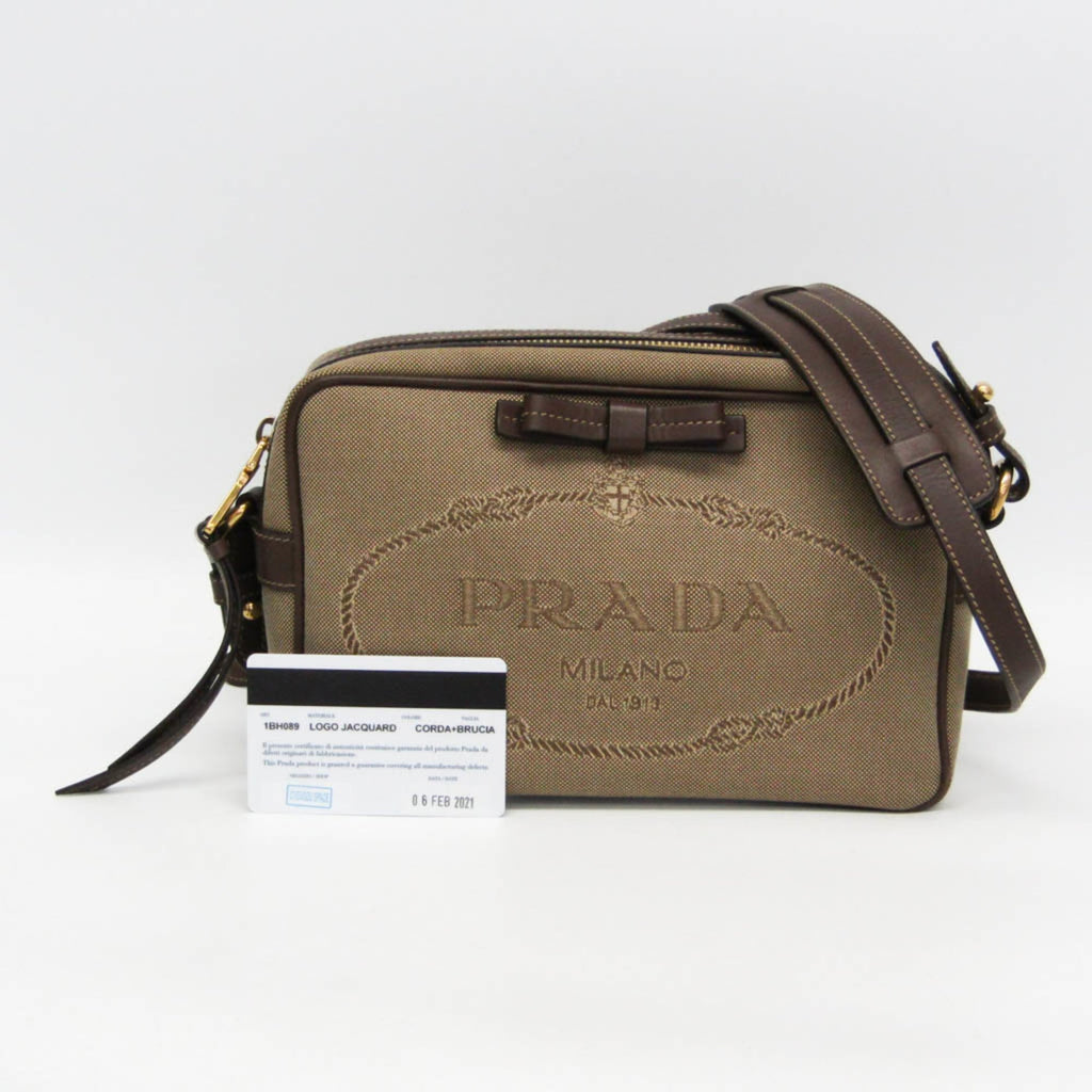 Prada Logo Jacquard · Shoulder Bag