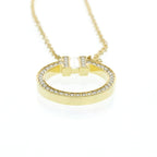 Tiffany T Circle · 18K Yellow Gold · Diamond